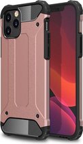 iPhone 12 / iPhone 12 Pro hoesje - MobyDefend Dubbelgelaagde Shockproof Pantsercase - Roségoud - GSM Hoesje - Telefoonhoesje Geschikt Voor: Apple iPhone 12 / iPhone 12 Pro