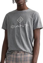 Gant Lock up T-shirt - Mannen - grijs