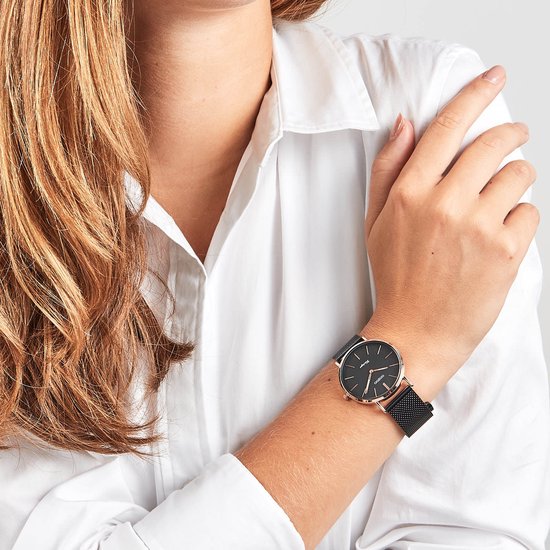 OOZOO Vintage Zwart horloge (36 mm) - Zwart | bol.com