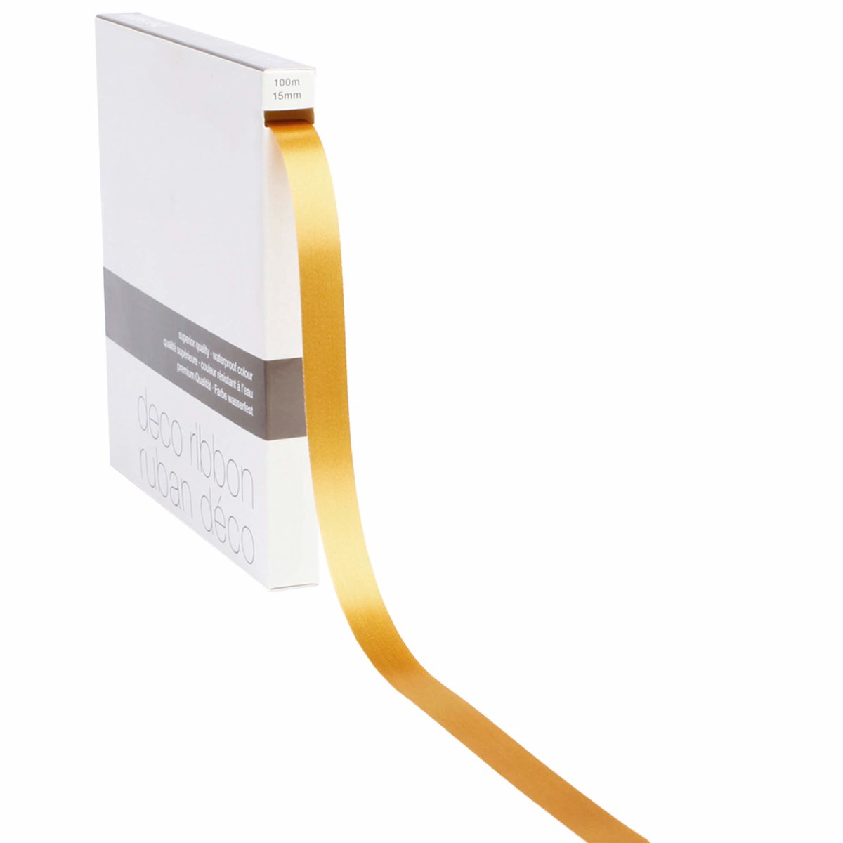 Lint satijn Goud MEDIUM (15mm x 100m)