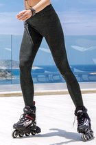 Camouflage Sportlegging Mila | Fitness Legging | Yoga Legging | Zacht materiaal (S-214) -SALE- Maat L - GRIJS MELANGE