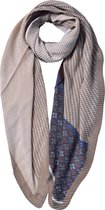 Juleeze Sjaal Dames Print 85*180 cm Beige Synthetisch Shawl Dames Sjaal