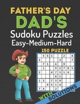 Father's Day Dad's Sudoku Puzzles Easy Hard Medium