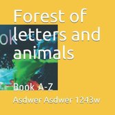 Forest of letters and animals