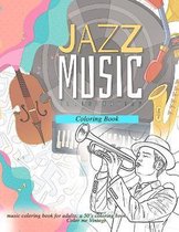 Jazz music coloring book, music coloring book for adults: a 50's coloring book