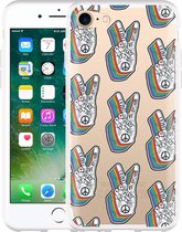 iPhone 7 Hoesje Love & Peace - Designed by Cazy