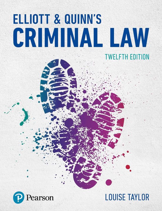 Elliott & Quinn's Criminal Law - cover