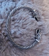 *buigbaar*Armring Viking Armband Odin Vikings Zilver