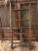 Robuste oud hard houten decoratie ladder 120h 43b