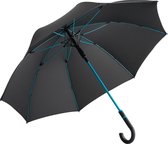 Automatische midsize paraplu - Style - zwart/blauw