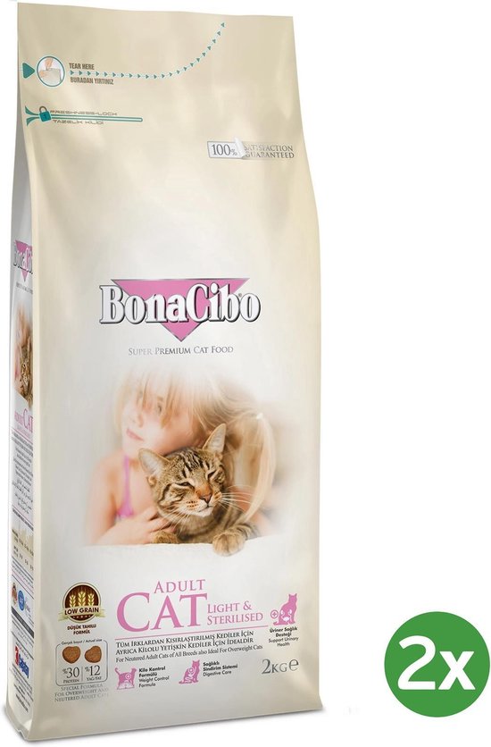 Bonacibo Cat Light & Sterilised - Kattenvoer