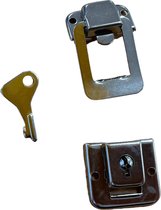 TQ4U koffersluiting met sleutel | 45 x 32 mm | verchroomd