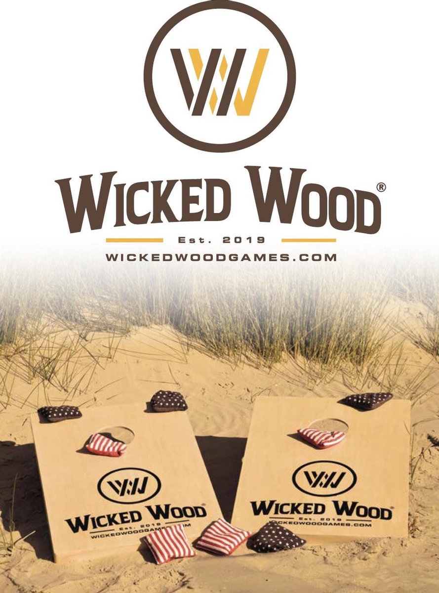 Wicked Wood Games - Officiële Cornhole Zakjes - Granulaat gevuld - Zwart/Blauw - 2x4 stuks - 420gr - ACL Approved — afbeelding 3
