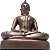 Boeddha beeld zittend zilver - Sukhothai Boeddhabeeld 18cm unieke Boeddha - Huisdecoratie | GerichteKeuze