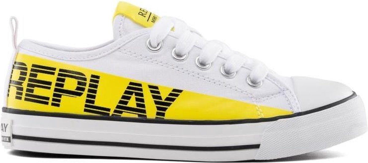 Replay jongens sneaker Calafat Low wit maat 38 - Schoenen.nl