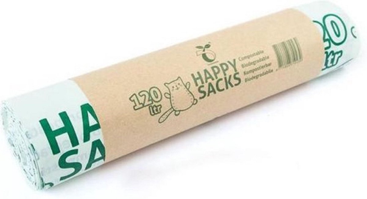 Happy Sacks - Composteerbare GFT Vuilniszakken - 110 Liter - 1 rol = 10 Stuks