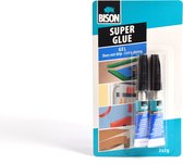 Bison Super glue - Secondelijm 2x2g  - Extra sterk