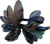 Jessidress Haarband Haar Diadeem met Haarbloem - Blauw