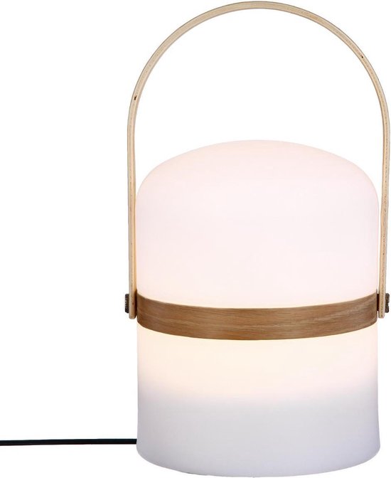 Atmosphera Kiara Lamp USB voor binnen en buiten - Oplaadbaar - Met handvat - H26.5 - Wit