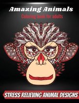 Amazing Animals Coloring Book For Adults