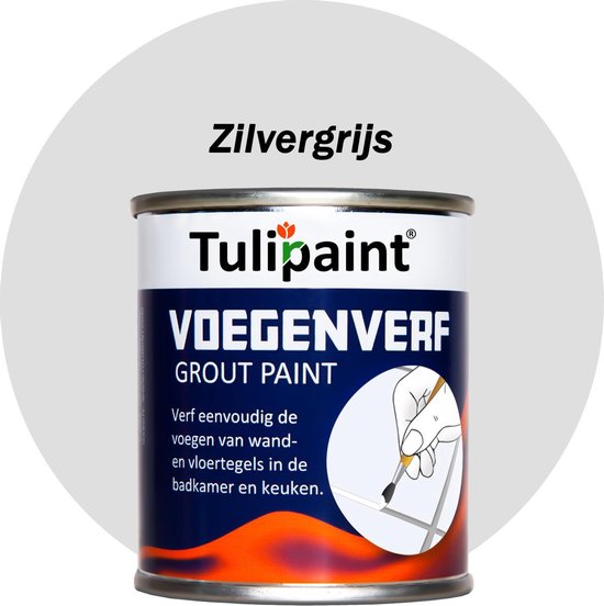 Weglaten Voor type advies Tulipaint Voegenverf (Zilvergrijs) - voegen verf - voegen verven schilderen  -... | bol.com