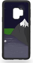 Mountain in the night sky Telefoonhoesje - Samsung Galaxy S9