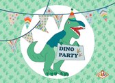 Puk Art© | Uitnodiging kinderfeestje | uitnodigingskaarten | uitnodiging verjaardag | uitnodiging feest | kinderfeestje | Dino | invulkaarten | 20 stuks