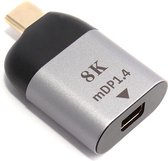 NÖRDIC C-MDP USB-C naar Mini Displayport adapter - 8K in 60Hz - 3D Ondersteuning - Spacegrijs