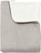 Bamboom Gebreid Dubbel Ledikantdeken Soft Stone Warm Grijs 100 x 150 cm