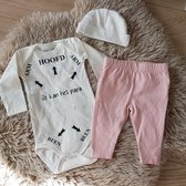 MM Baby pakje cadeau geboorte meisje set met tekst papa je kan het aanstaande zwanger kledingset pasgeboren unisex Bodysuit | Huispakje | Kraamkado | Gift Set babyset kraamcadeau