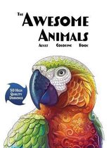 Coloring Books for Adults-The Awesome Animals Adult Coloring Book