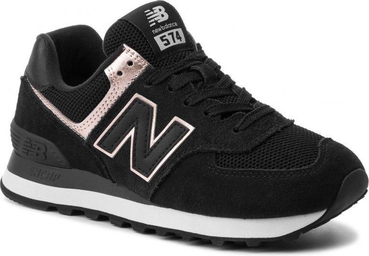 New Balance 574 Sneakers Maat 40.5 Vrouwen zwart roze goud bol