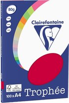 Clairefontaine Trophée - Bessen Rood - kopieerpapier- A4 80 gram - 100 vellen