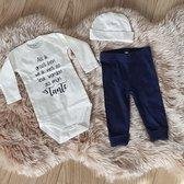 MM Baby pakje cadeau tante geboorte meisje jongen set met tekst aanstaande zwanger kledingset pasgeboren unisex Bodysuit | Huispakje | Kraamkado | Gift Set babyset kraamcadeau  bab