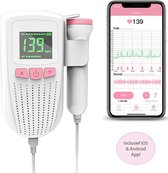 Wellue Doppler Met App - Baby Hart Monitor - Baby Hartslagmonitor - Hartslagmeter - Babyshower - Zwangerschap - iOS en Android App