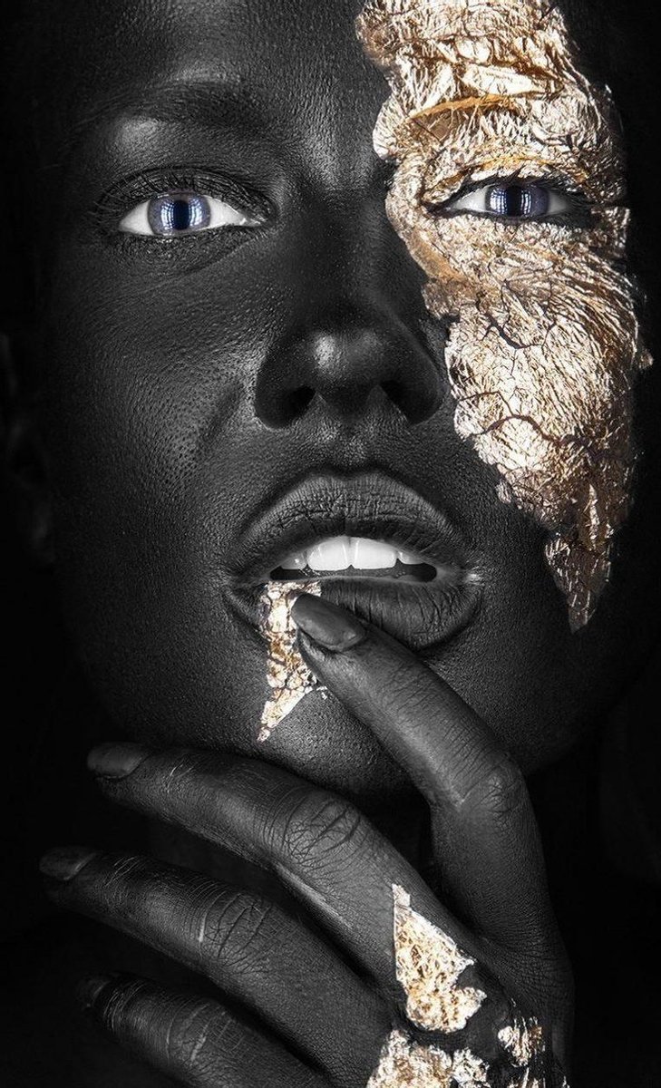Noir Goldest – 135cm x 200cm - Fotokunst op PlexiglasⓇ incl. certificaat & garantie.