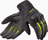 REV'IT! Volcano Black Neon Yellow Motorcycle Gloves L - Maat L - Handschoen
