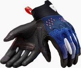 REV'IT! Kinetic Blue Black Motorcycle Gloves M - Maat M - Handschoen
