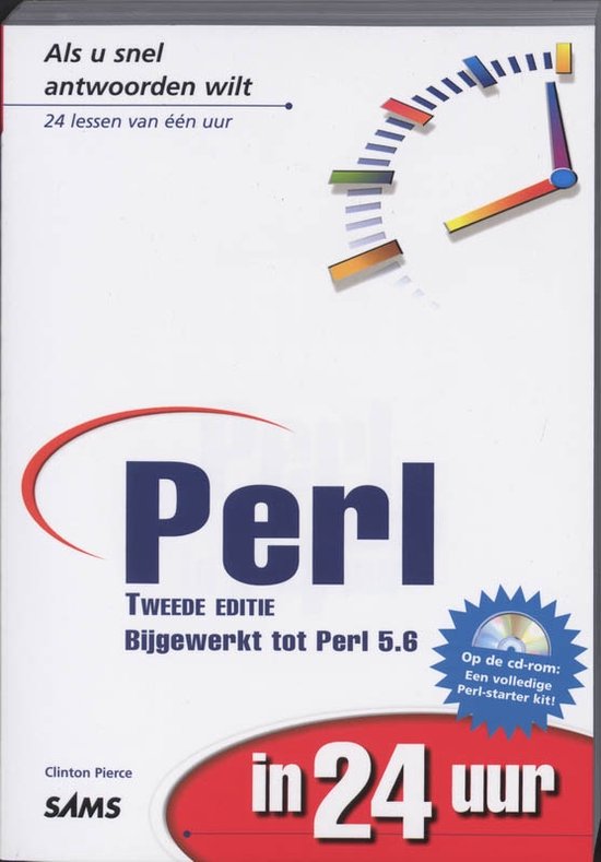 Cover van het boek 'Perl in 24 uur + CD-ROM' van Charles Pierce en Clinton Pierce