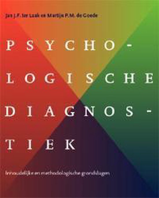 Cover van het boek 'Psychologische diagnostiek / druk 1'
