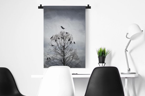 Tapisserie - Vogels dans un arbre - 60x90 cm - Tapisserie murale