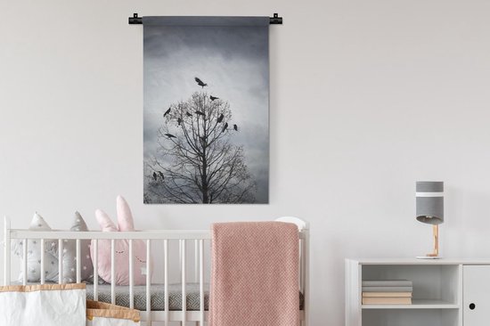 Tapisserie - Vogels dans un arbre - 60x90 cm - Tapisserie murale