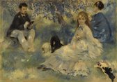 Kunst: Henriot Family (La Famille Henriot), c. 1875  van Pierre-Auguste Renoir. Schilderij op canvas, formaat is   60x100 CM