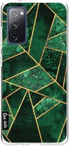 Casetastic Samsung Galaxy S20 FE 4G/5G Hoesje - Softcover Hoesje met Design - Deep Emerald Print