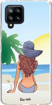 Casetastic Samsung Galaxy A42 (2020) 5G Hoesje - Softcover Hoesje met Design - BFF Sunset Brunette Print