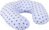 Interbaby Voedingskussen Ster Junior 65 X 65 Cm Katoen Blauw
