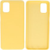 Bestcases 2.0mm Dikke Fashion Telefoonhoesje - Samsung Galaxy M51 Hoesje - Samsung Galaxy M51 Case - Galaxy M51 Backcover - Geel