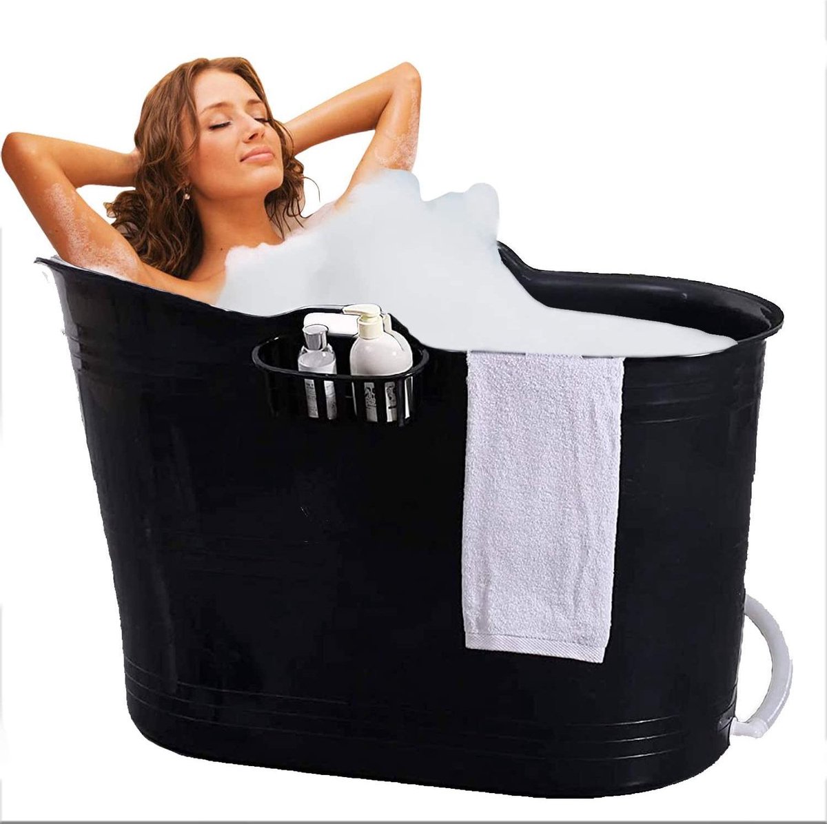 Zitbad Voor Volwassenen Bath Bucket Zwart 200L