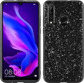 Glitter poeder schokbestendig TPU-hoesje voor Huawei Nova 4 (zwart)