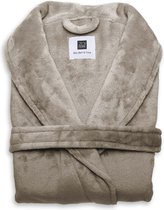 Heerlijk Zachte Unisex Fleece Badjas Lang Model Zand | XL | Comfortabel En Luxe | Met Ceintuur, Zakken En Kraag